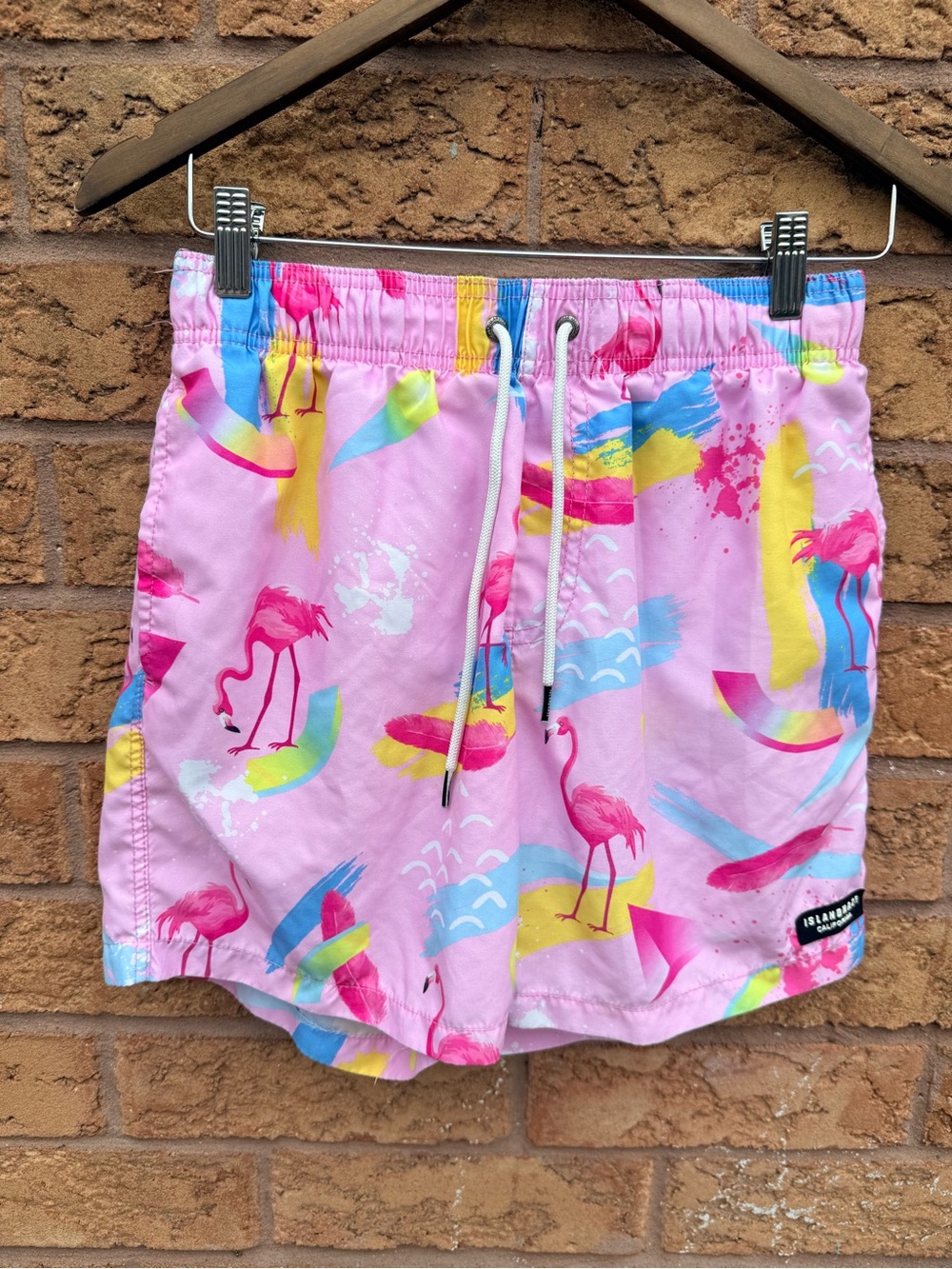 Islandhaze Pink Flamingo Print Swim Shorts